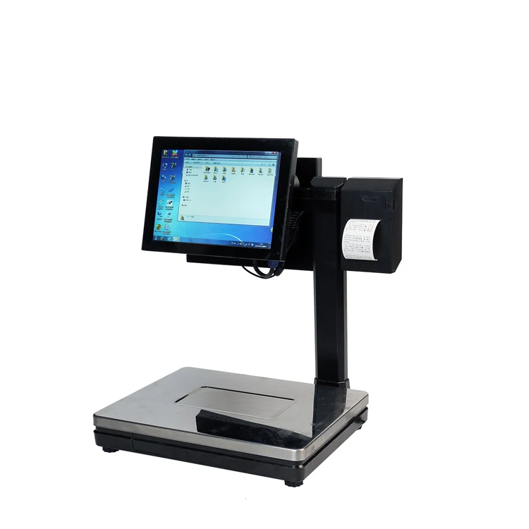 Bilancia touch per registratore di cassa POS con doppio display da 30 kg