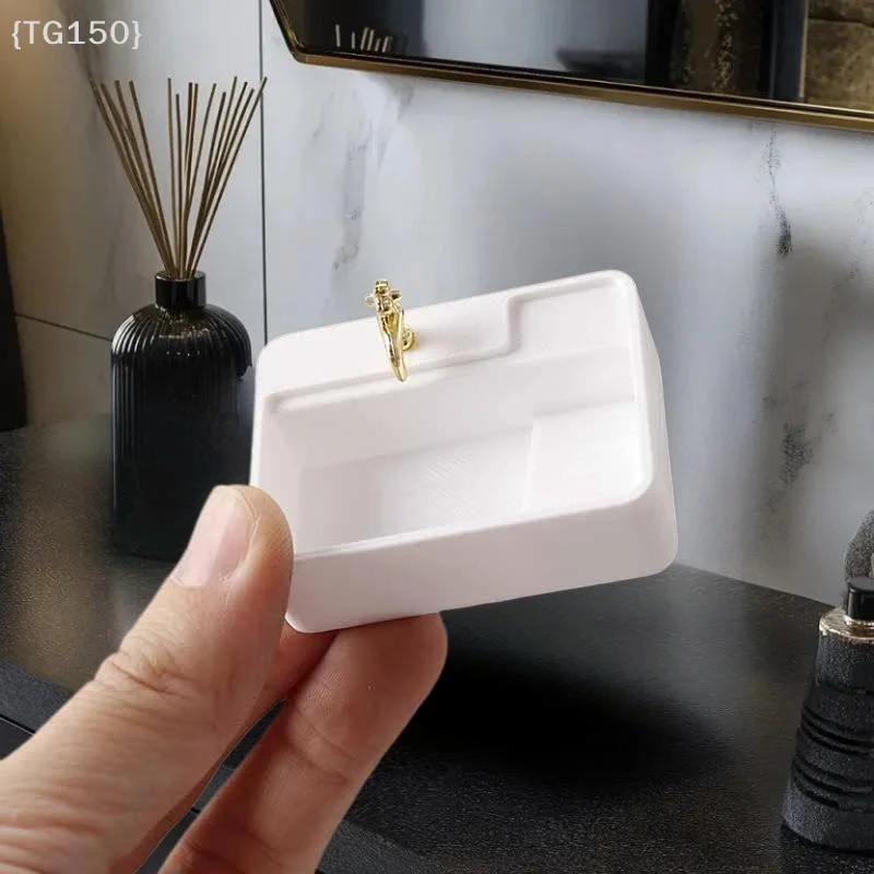 【Ja】Mini-évier de salle de bain à l'échelle 1/12, modèle de meuble de lavabo simulé pour la décoration de maison de poupée DIY, accessoires pour maison de poupée