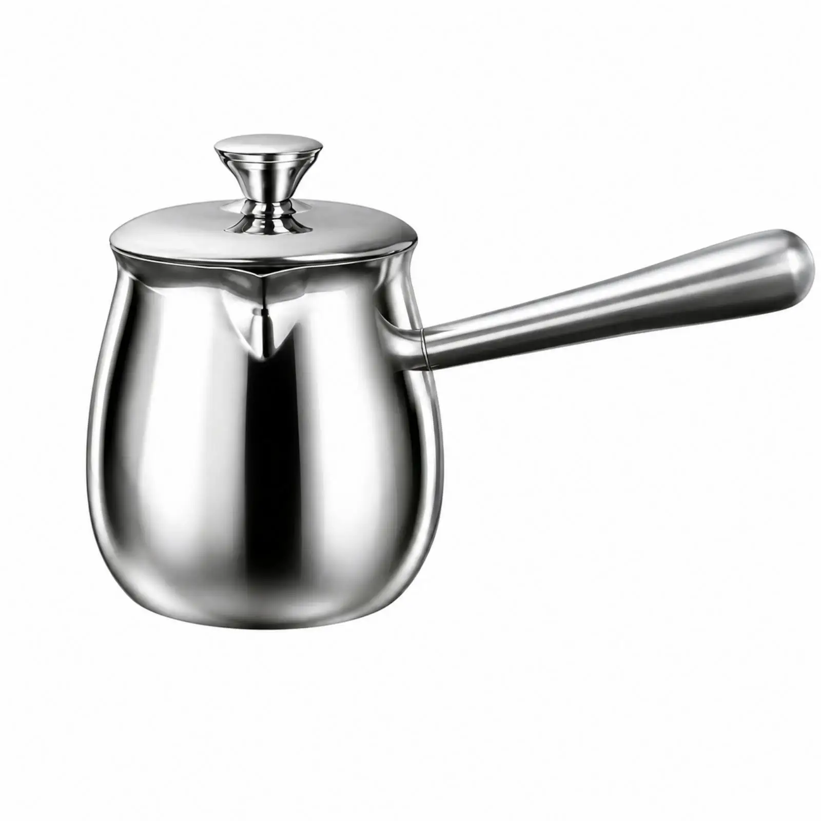 Multifunctional Stainless Steel Tea Kettle with Heater for Brewing Tea Coffee and Warming Dairy on Gas Range