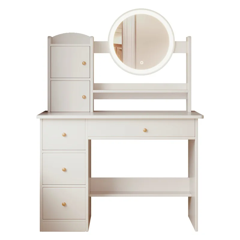

Dresser bedroom simple modern 2024 new light master bedroom small apartment makeup table mirror storage integrated
