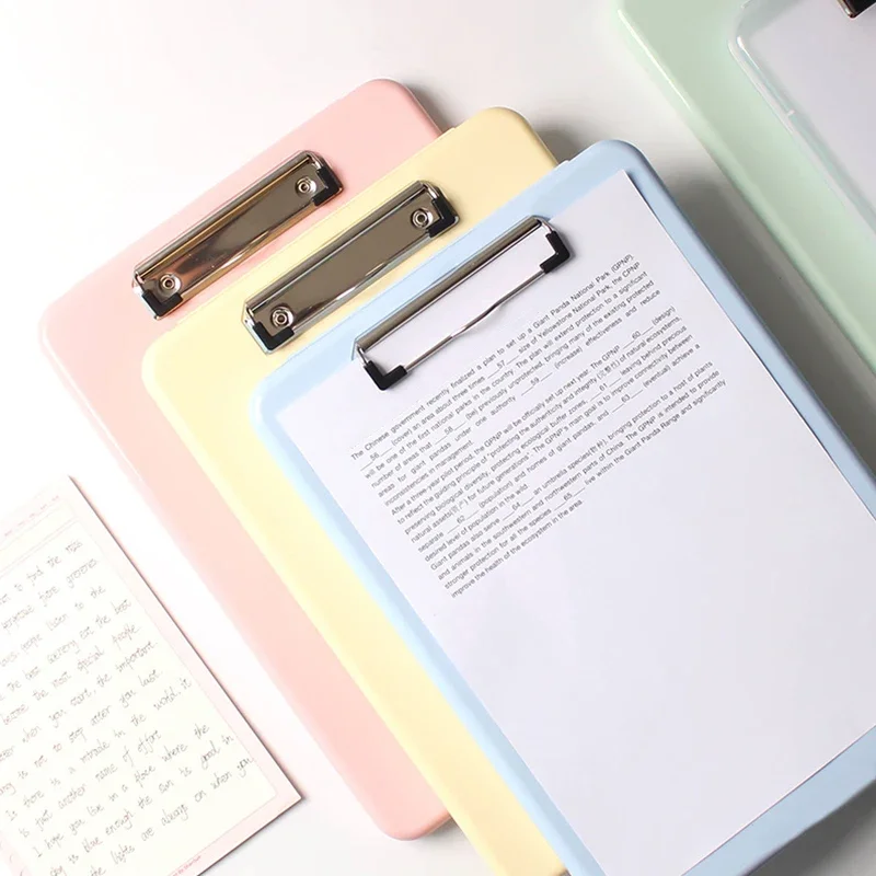 Portapapeles de archivos A4, soporte para bolígrafo, Bloc de notas, tablero de Clip, doble Clip, estuche de almacenamiento para archivar documentos, suministros de oficina para profesores y enfermeras