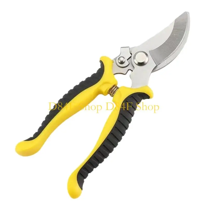 D84F Multipurpose Gardening Scissors Featuring Sturdy Stainless Steel Construction And Secure Lock Pruning Shears Cutter