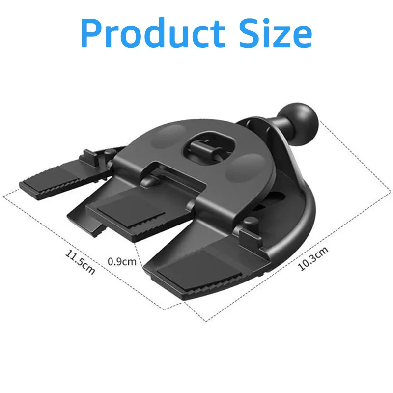 17mm Kugelkopf basis für Auto-CD-Steckplatz Telefon halterung Stand halterung Universal-CD-Steckplatz clip für Autotelefon halter GPS-Halterung