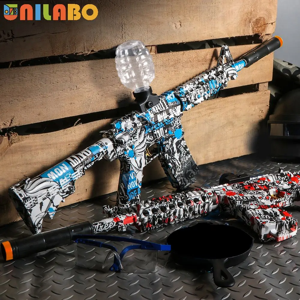 M4A1 電動ゲルボールブラスターおもちゃの銃、高速充電式、夏の屋外楽しい、家族のプール/バーベキューゲーム、ギフト (弾丸なし)