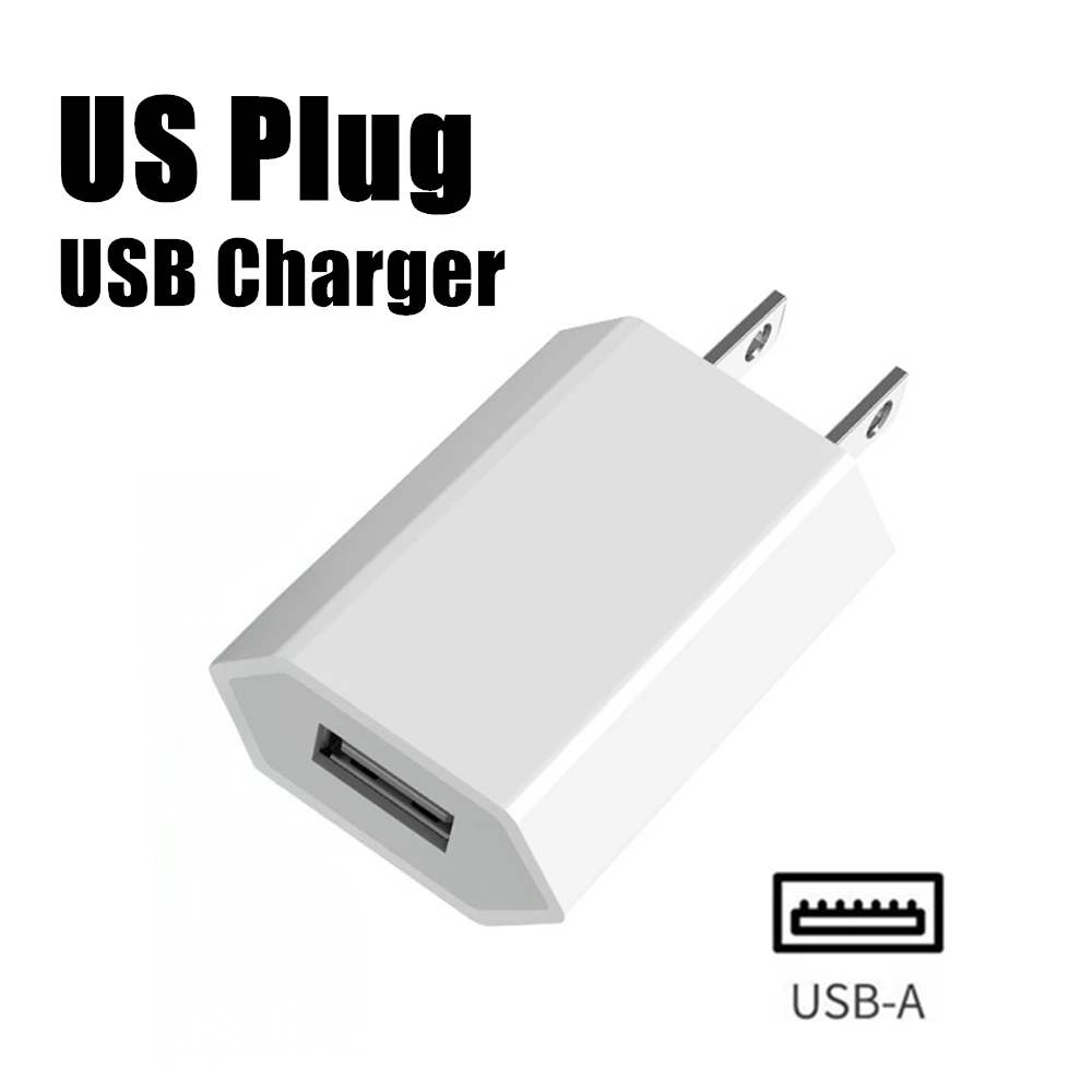 US Plug 5V 1A USB Charger For iPhone 6 6S 7 8 Plus X XR XS Max Samsung Xiaomi Huawei OPPO VIVO Android Phone USB-A Power Adapter