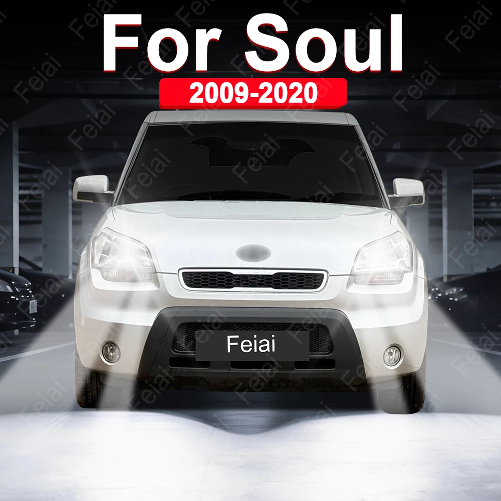 

For Kia Soul Headlights LED Bulbs 2009 2010 2011 Soul 1 Accessories Super Bright LED Car Headlight High Power Auto Headlamp