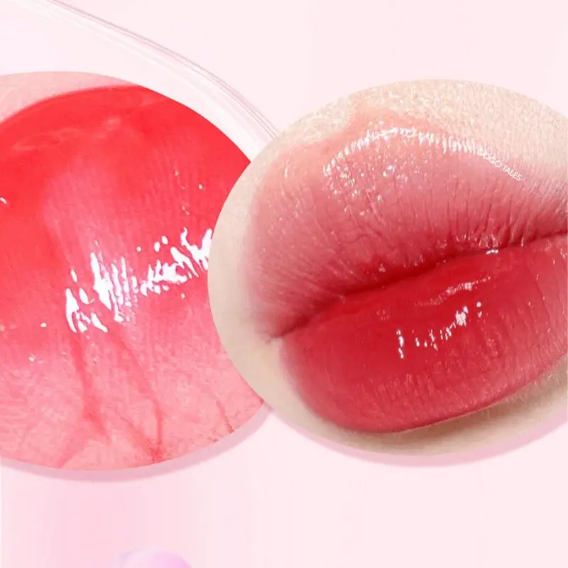 6Pcs Lip Plumping Oil Lip Gloss Crystal Jelly Moisturizing Lip Oil NonSticky Sexy Plumping Gloss Lip Lipstick Makeup Lip Care