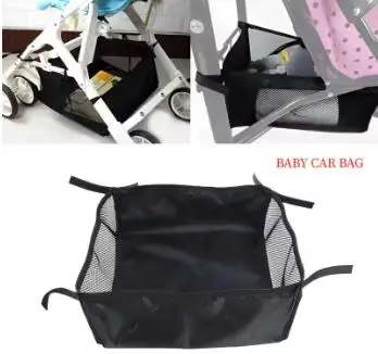 Portable Baby Stroller Basket Newborn Hanging Infant Accessories Pram Bottom Organizer Bag