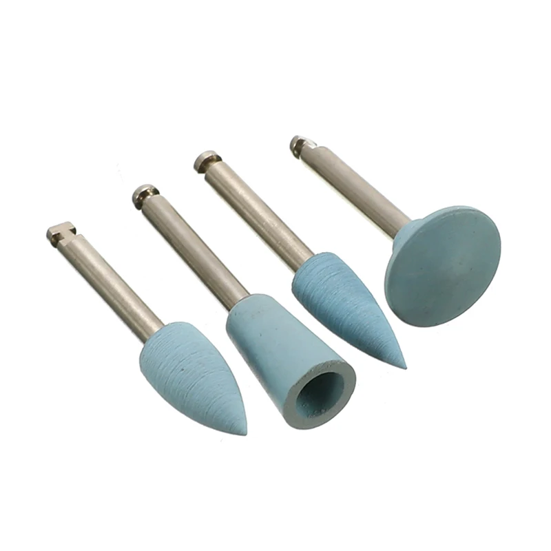 4Pcs/lot Dental Grinding Heads Teeth Polisher Low Speed Silicone Machine Dental Polishing Dental Tools Dentistry Lab