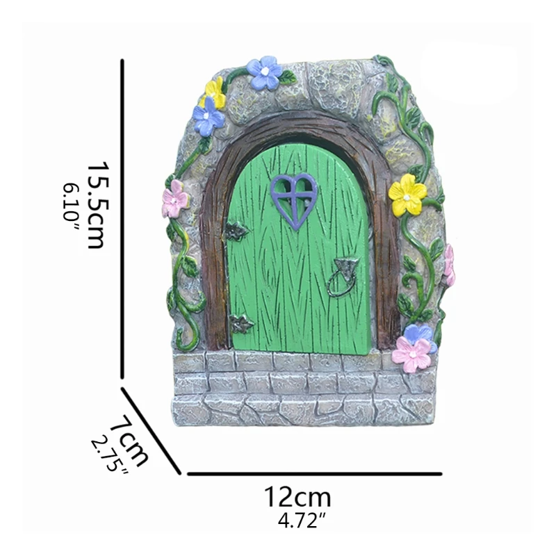 Bonita puerta hadas para jardín, estatua patio energía Solar, estatuilla brillante, escultura para puerta, envío