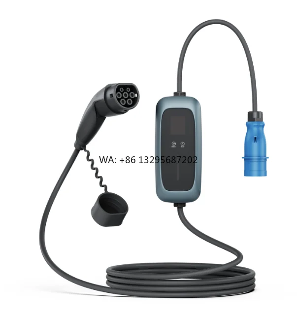 

JET 32A 1Phase Electric Car Charger 7KW 250V Ev Portable Charger with Blue Plug Fast Charging New Condition