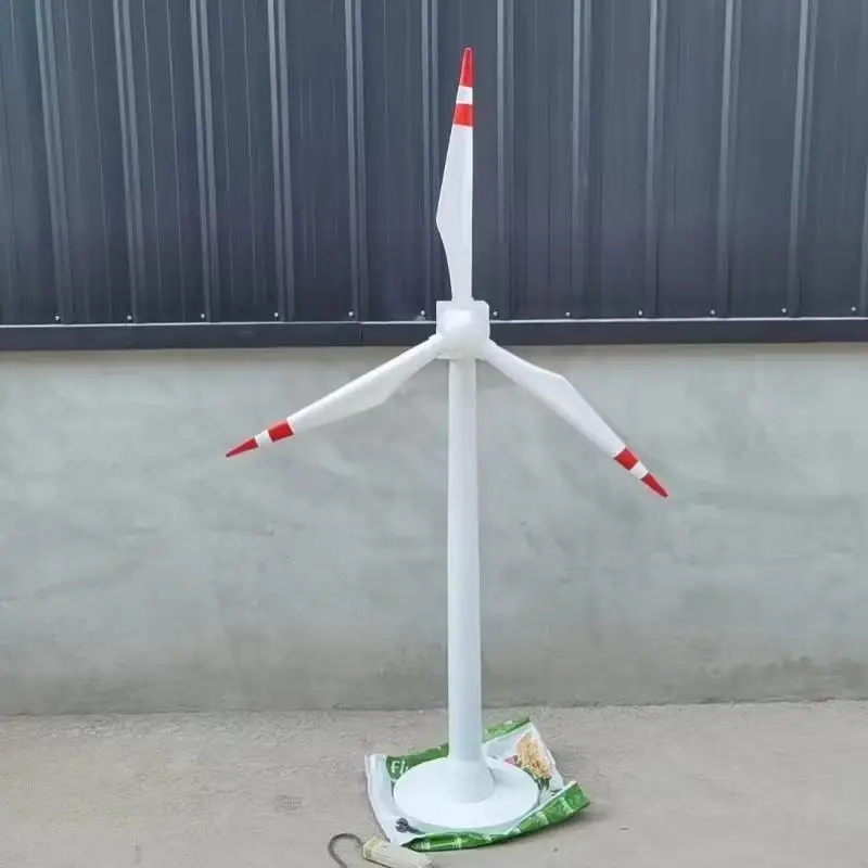 Wind turbine model dynamic static rotating display exhibition decoration ornament modeling size without pole