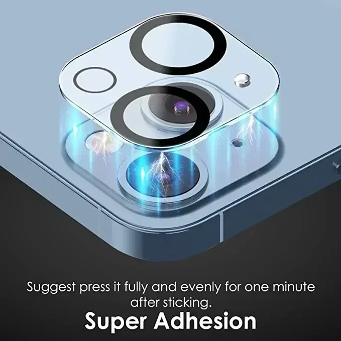 5Pcs Camera Protection For iPhone 15 14 13 11 Pro Max Screen Protector For iPhone 12 Mini Camera Lens Glass Film Night Circle