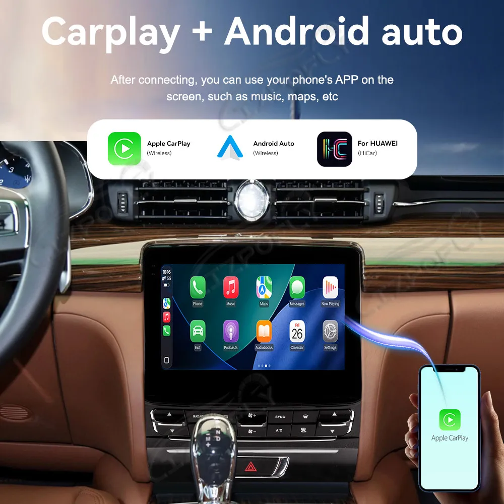 9 inch Automotive Central Multimedia 2 Din Screen Android For Maserati Quattroporte 2013-2015 Car Radio Stereo Receiver Carplay