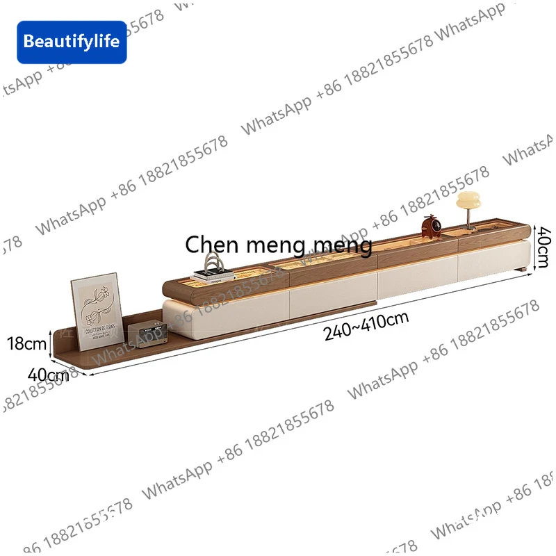 Soporte de TV Moderno de Madera C139, Soporte de TV de Piso Ajustable de Vidrio de Lujo, Mueble de TV para Sala de Estar Estilo Rústico, Accesorios para el Hogar