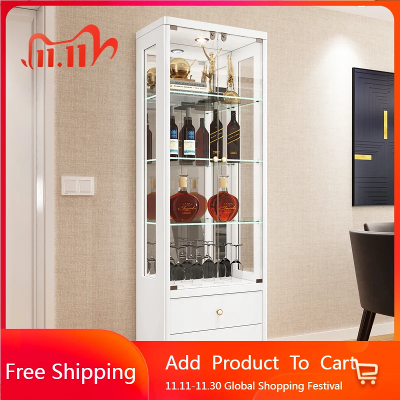

Shelf Mobile Living Room Cabinets Decor Display Wine Pantry Luxury China Living Room Cabinets Glass Bar Vitrina Trendy Furniture