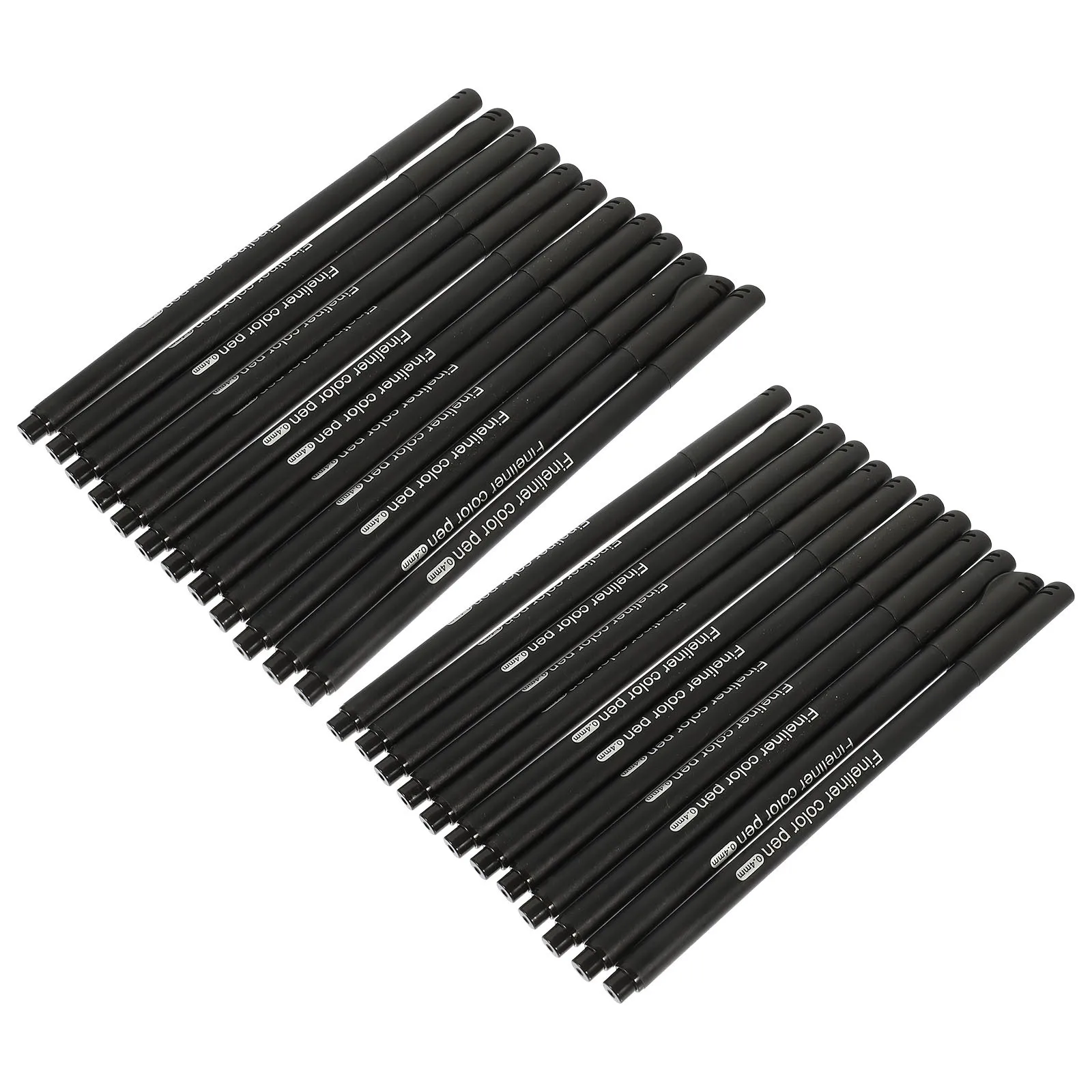 

24 Pcs Needle Pen Finliner Pens Black Fine Professional for Drawing Marker Tip Portable Paint