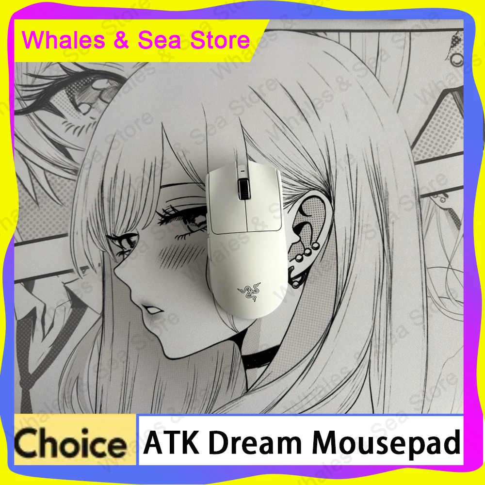 ATK Dream Neutral Balance SOFT Mouse Pad 490x420x4mm FPS Mousepads ATK Nana Mid Smooth Mousepad PC Gamers Custom Office Gift