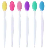 1PC Beauty Skincare Face Wash Silicone Brush Exfoliate Nose Cleaning Blackhead Removal Multi functional Lip Brush