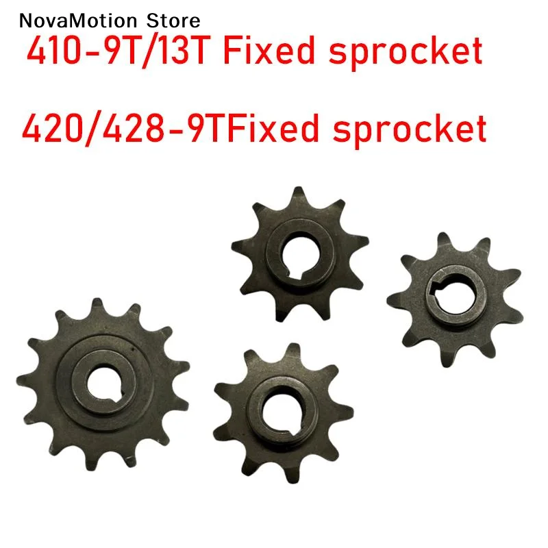 [NM]9-tooth 13-tooth Motor Sprocket 410 420 428 For MY1016Z MY1018 Electric Motorcycle Motors Shaft Hole 11 Mm.[NM]