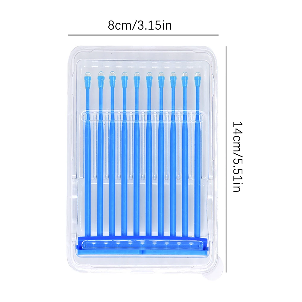 20PCS/BOX lengthening Disposable Dental  Applicator Brush Sticks Adhesive Tip for Tooth Crown Porcelain Veneer Dentist Materials