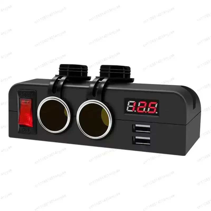 

12V/24V Car Charger Socket Panel Dual USB Ports 5V/3.1A Waterproof Quick Charge Power Outlet for Camper Vehicles Truck RV