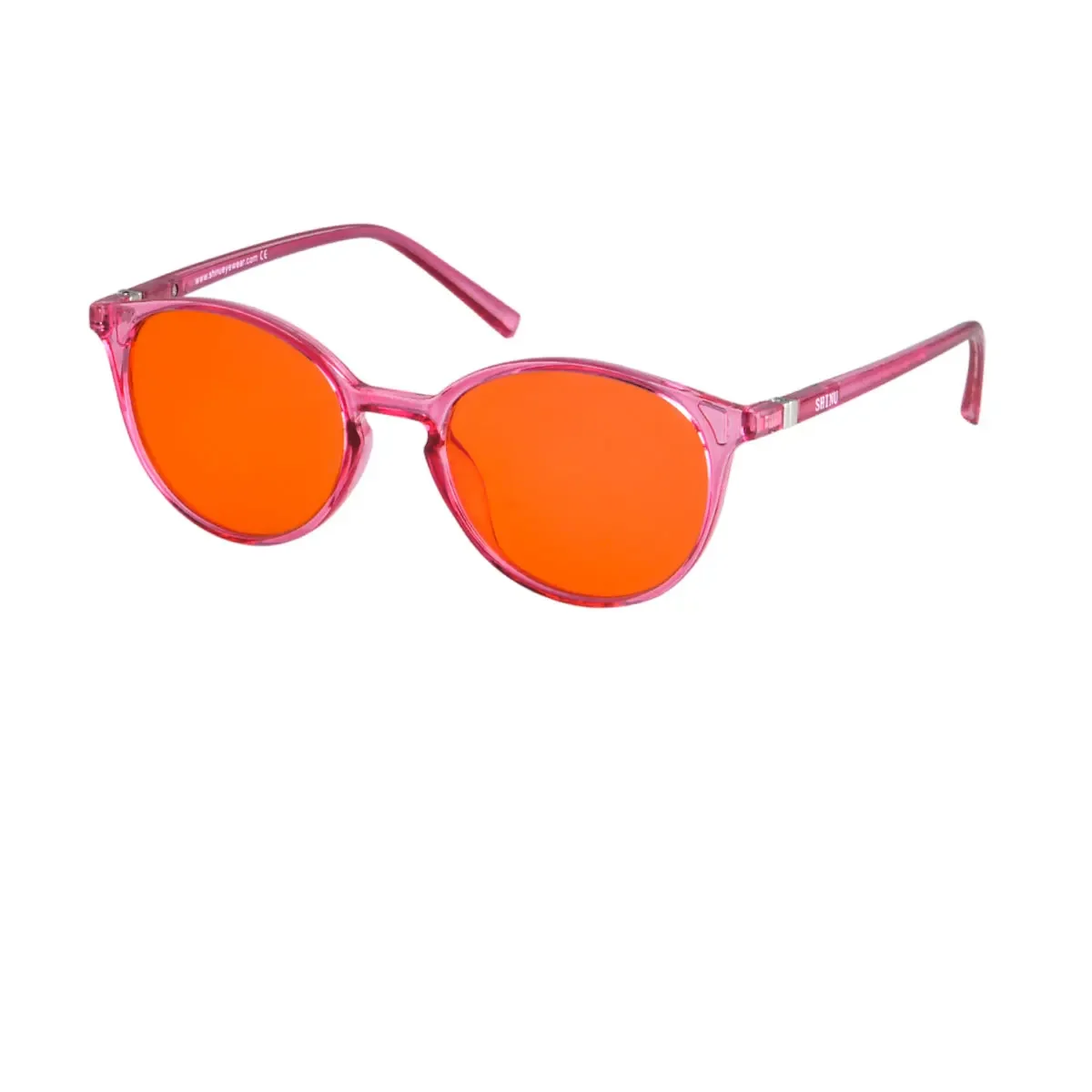 

SHINU Blue Light Blocking Glasses Women Red Lens Orange Lenses For Long Hours Working Or Before The Bed Cat Eye Glasses Female