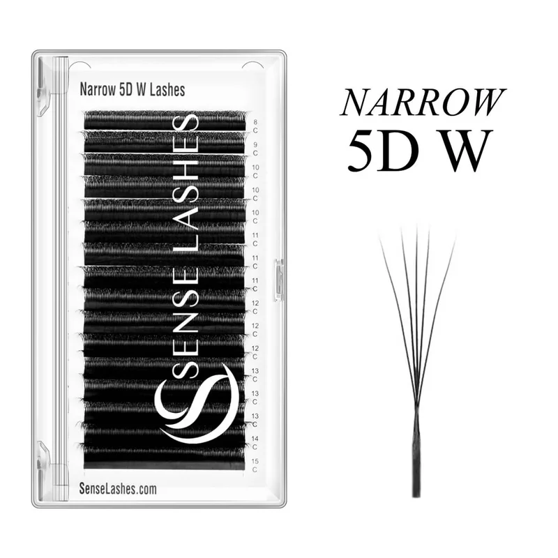 

Накладные ресницы SENSE LASHES, 16 рядов, узкие W-образные, 3D 4D 5D W-ресницы, натуральные мягкие готовые пучки, инструменты для макияжа