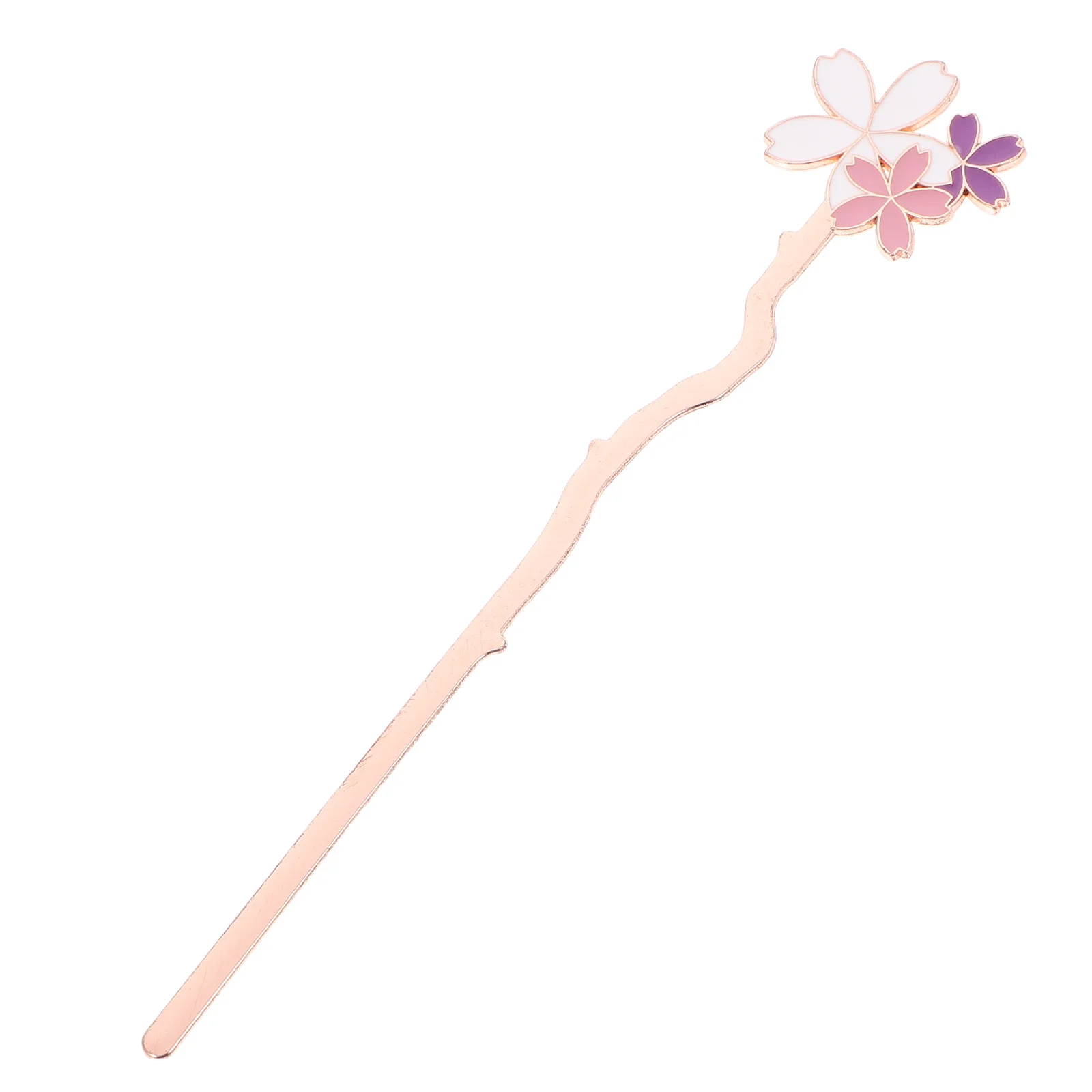 

Cherry Blossom Bookmark Cute Floral Design Exquisite Metal Literary Placeholder Long Strip Shape Ideal Present for Readers