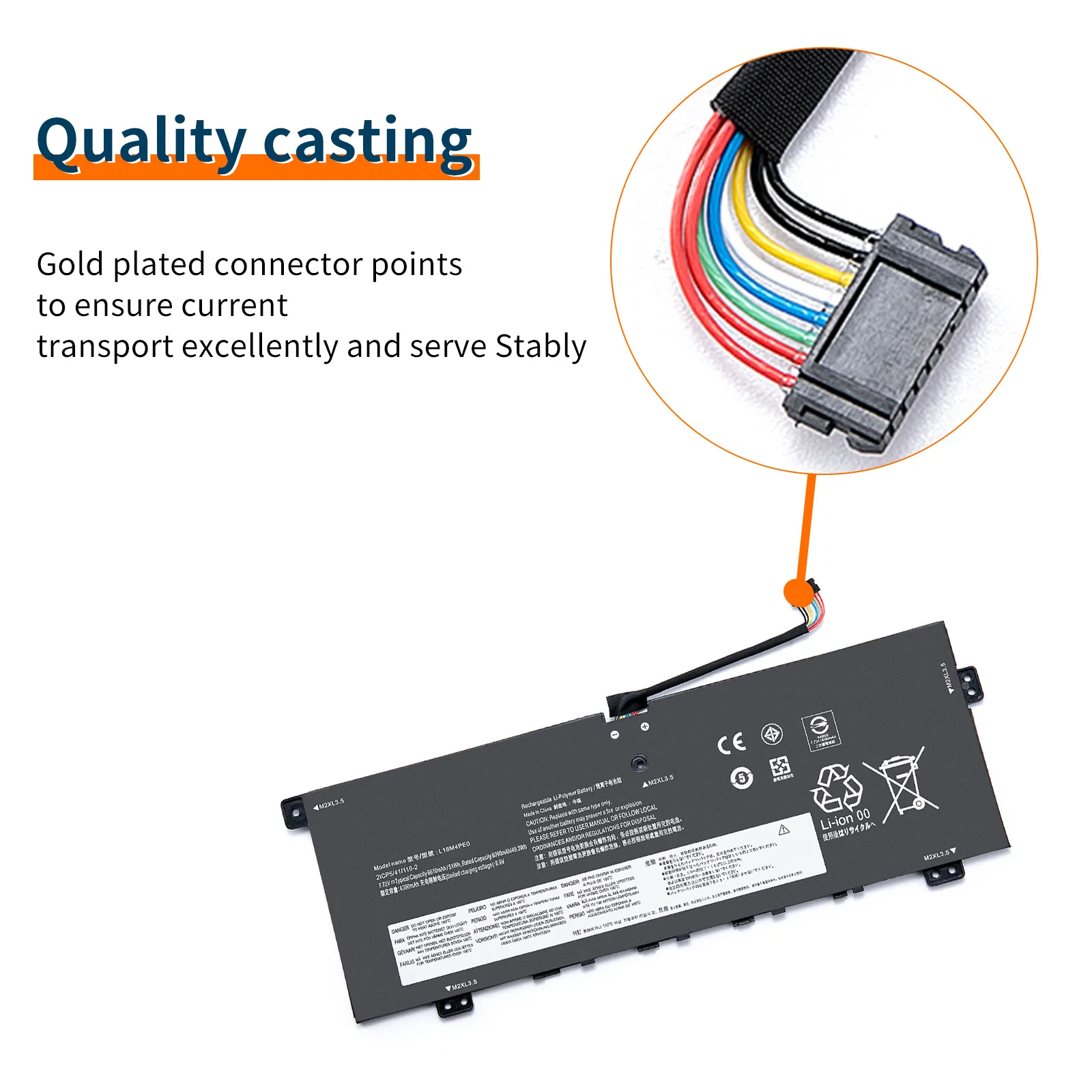 L18SafePE0 L18L4PE0 Batterie D'ordinateur Portable Pour Lenovo Yoga C740-14IML 81TC000JUS Série 5B10W67185 5B10U40210 5B10W67296 laqué WH