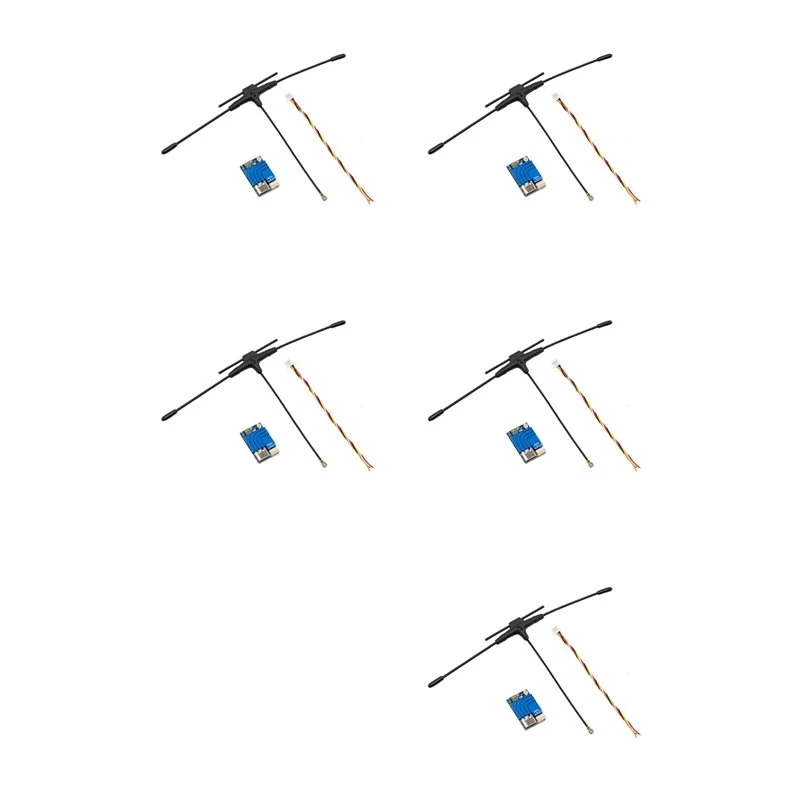 T23C 5X For BAYCK UR500 ELRS Receiver 2.4G/900M Dual Band RX Expresslrs Receiver With 80Mm T Type Antenna For FPV Drone