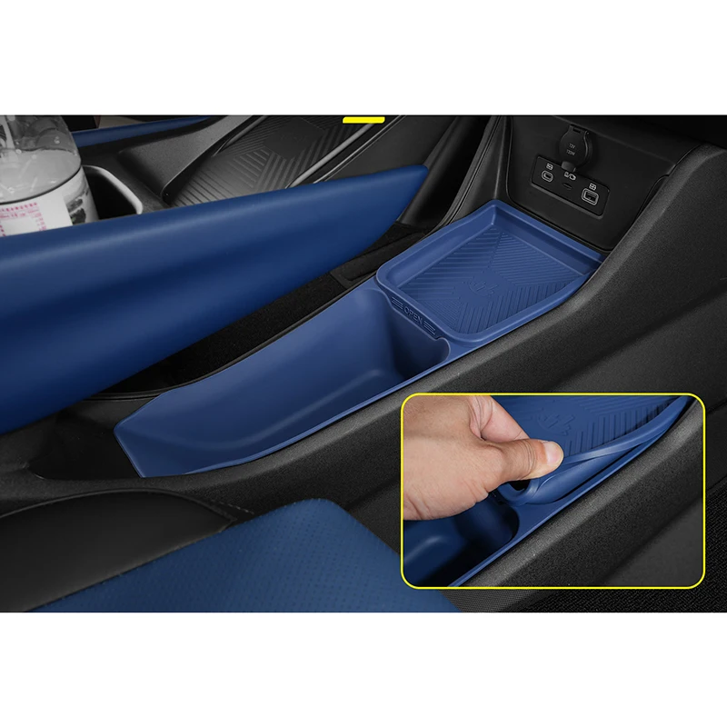 For BYD Seagull Dolphin Mini ATTO 1 2023+ Storage Box Lower Center Console Armrest Silicone Organizer Interior Car Accessories