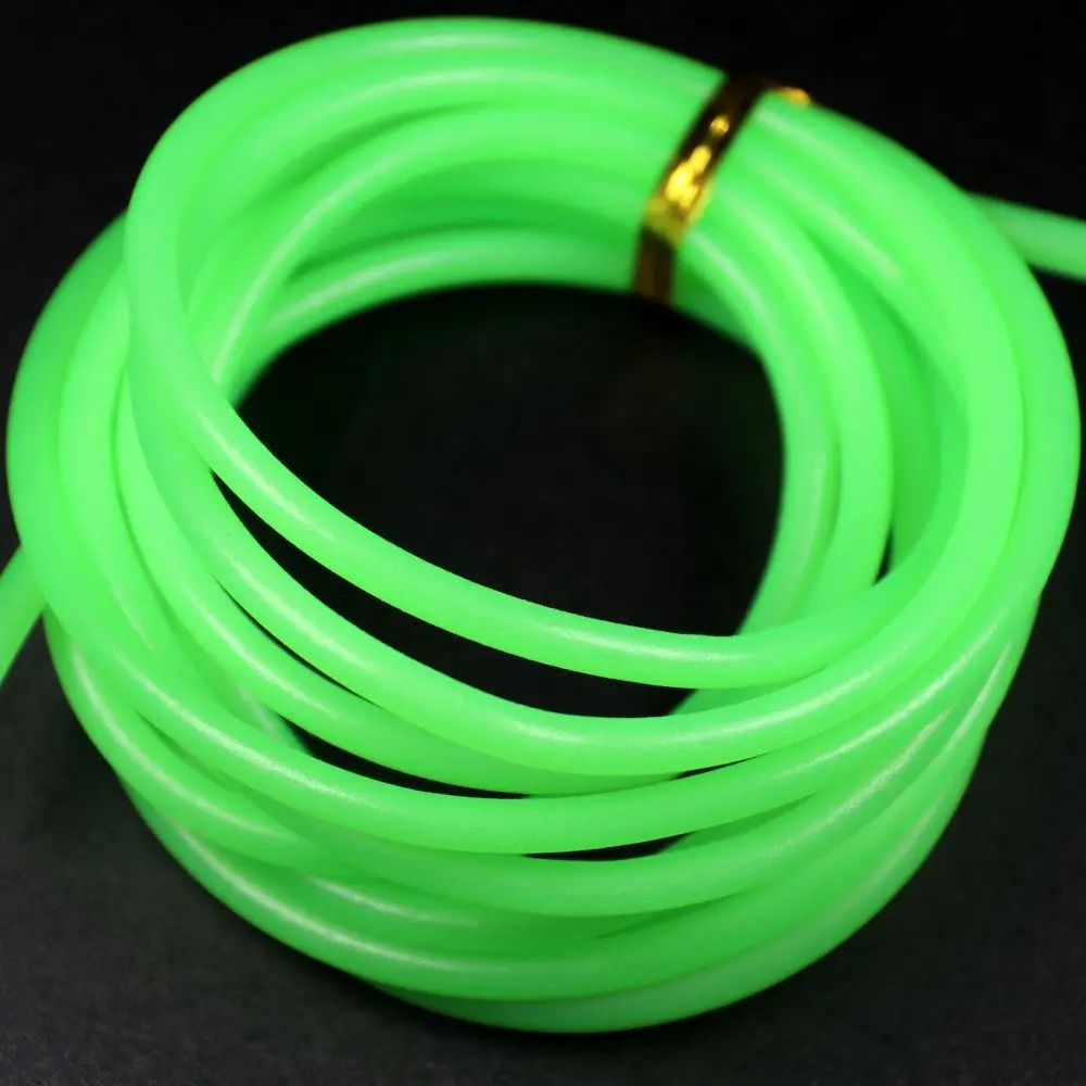 2m/bag Hook Line Accessories Silicone Fishing Luminous Tube Rig Protection Tubes Glow Pipe Fishing Sleeves