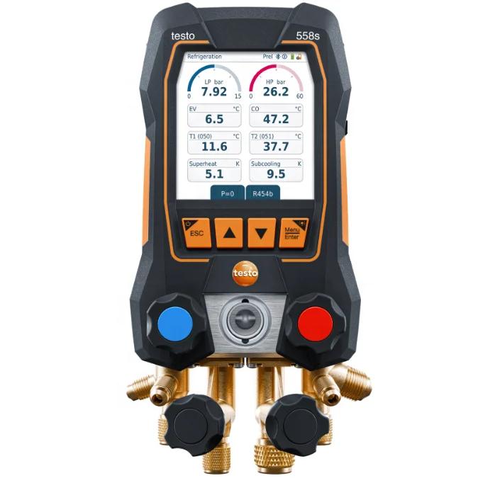 Hot-selling Original Testo 558s/557s 550s Refrigerant Pressure Distribution Gauge Digital Refrigerant Gauge in Stock