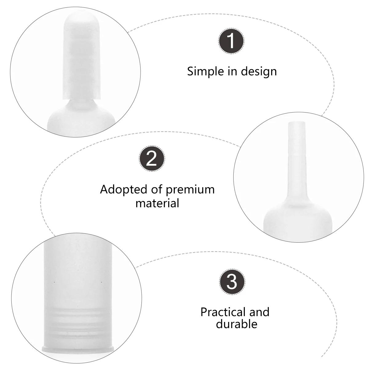 

25pcs Ampoule Bottles Cover Lid Dropper Plastic For Serum Essential Oil Easy Use Diy Accessories Women Gift Ampoule