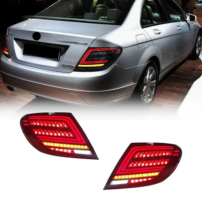 

Car Tail Lamp Modified LED Taillight Running Lights Brake Lights For Mercedes Benz C Class W204 C180 C200 2007 to 2014