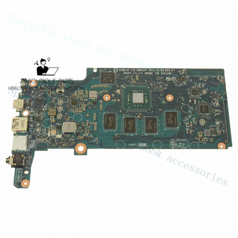 A++02VPK7 Para Placa-Mãe Dell Chromebook 3100 Intel N4020 1.1Ghz 4GB 32GB 2VPK7