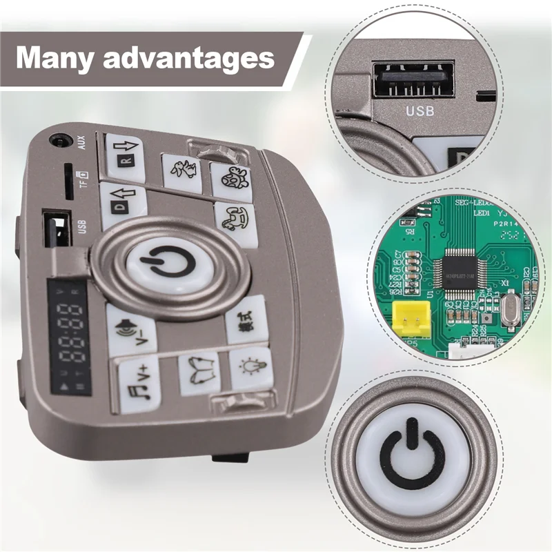 Integrated Controller YJ-ZK08-BT-12V Central Control Console Motherboard For Children' S Electric Vehicle