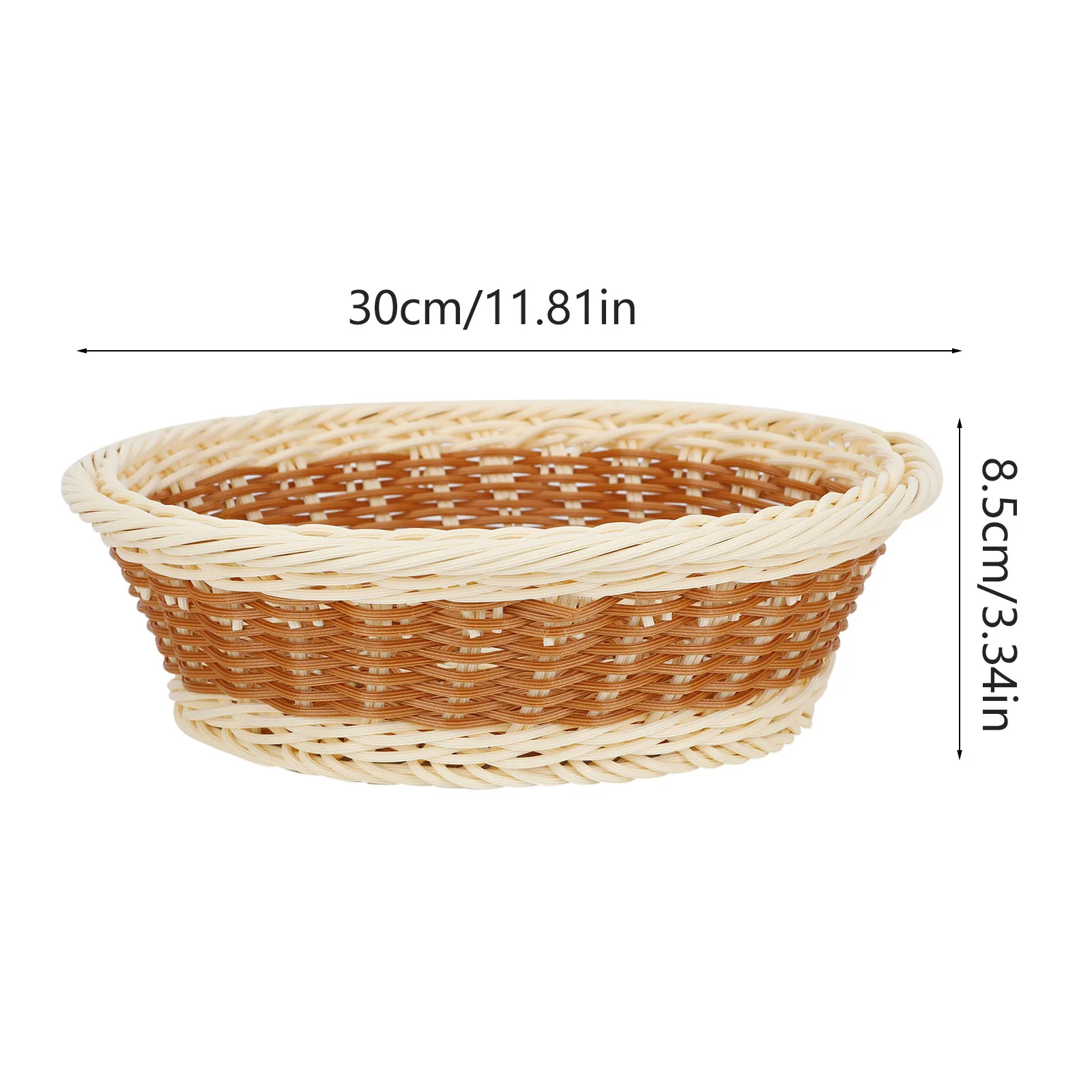 Home Kitchen Food Basket Natural Look Food Storage Basket for Kitchen Dining Room Supplies