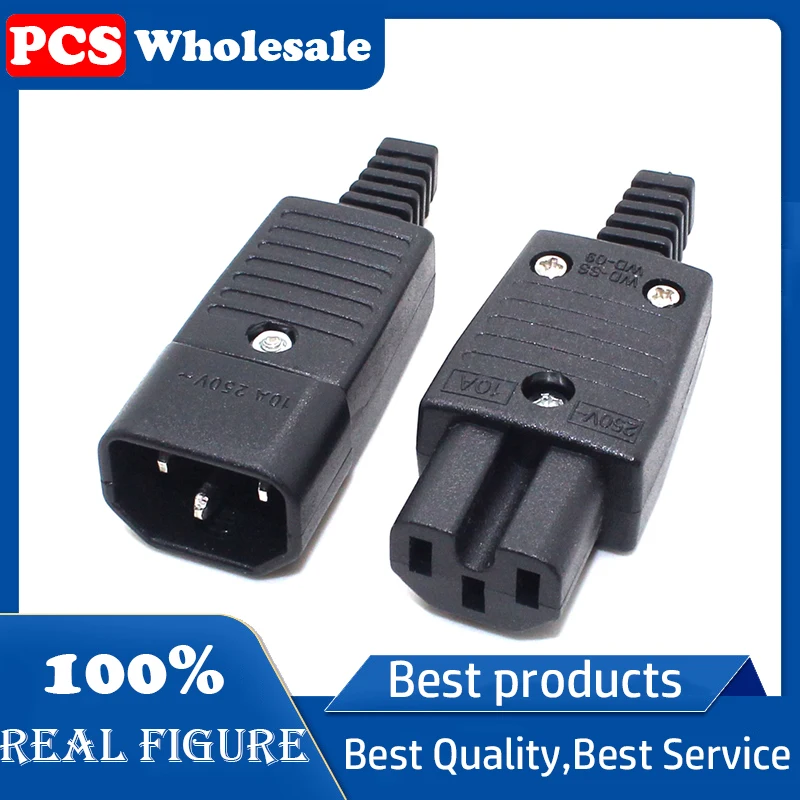 IEC320 C14 C15 AC PDU/UPS Wired Power Outlet Socket Cable Assemble Install Electrical Panel Receptacle AC Socket 250V 10A