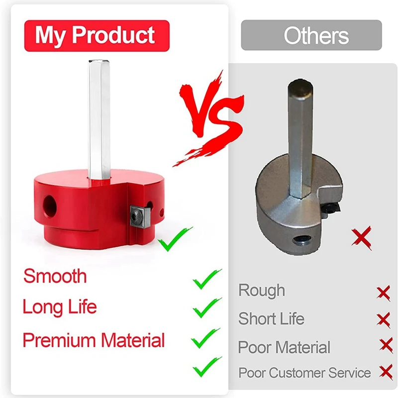 Clean Reamer PVC Socket Saver With 3/8Inch Hex Shaft,With 2Inch Head Aluminum For Water Lines