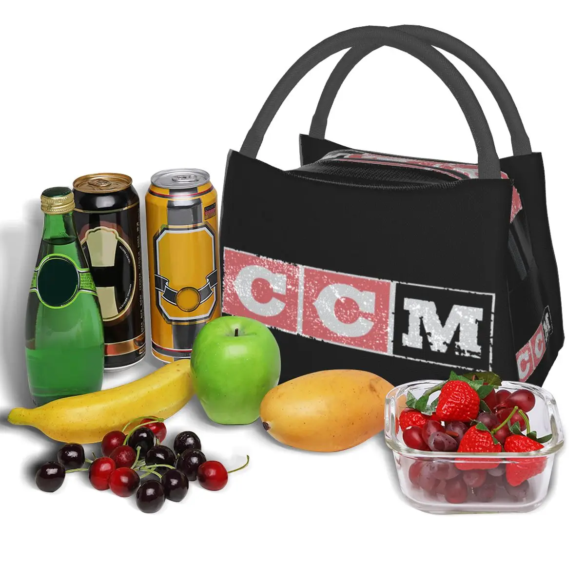 Lunchtaschen mit CCM Retro-Eishockey-Logo, isolierte Bento-Box, wiederverwendbare Lunchtasche, Picknicktaschen, Kühler, Thermotasche für Damen und Mädchen