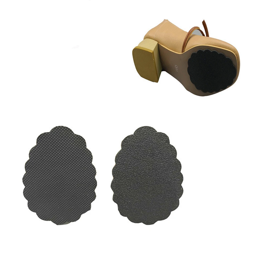 

4 Pcs Non-slip Insoles Half Shoe Pads High-heeled Shoes Anti-slip Black Forefoot Cushion