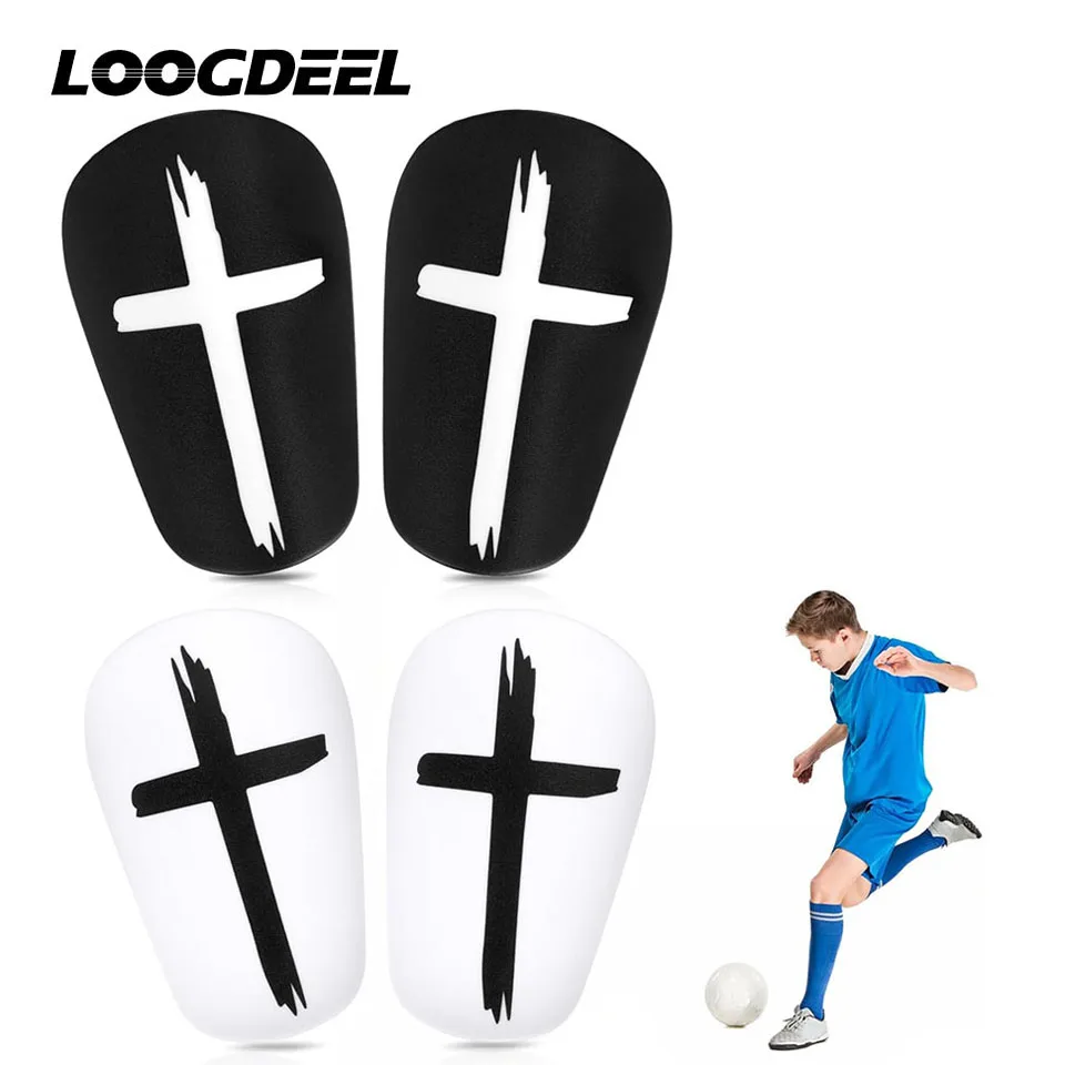 Loogdeel 1 Pair Mini Football Shin Pad Soccer Training Leg Guard Protective Equipment Wear-resistant Shock Absorbing Leg Protect