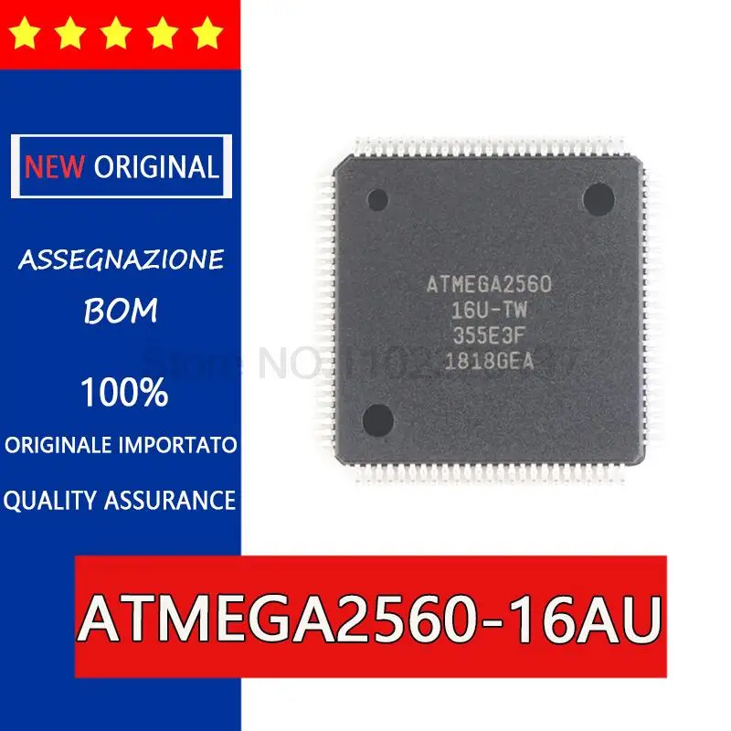 

New and original ATMEGA2560-16AU LQFP100 8-bit microcontroller IC Encapsulation TQFP100 8-bit microcontroller single-chip microc