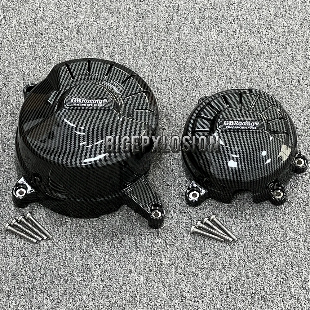 

Печатание углеродного волокна крышка двигателя для Ducati Streetfighter V4 & V4 S 2020-2023, набор защитных крышек двигателя мотоцикла