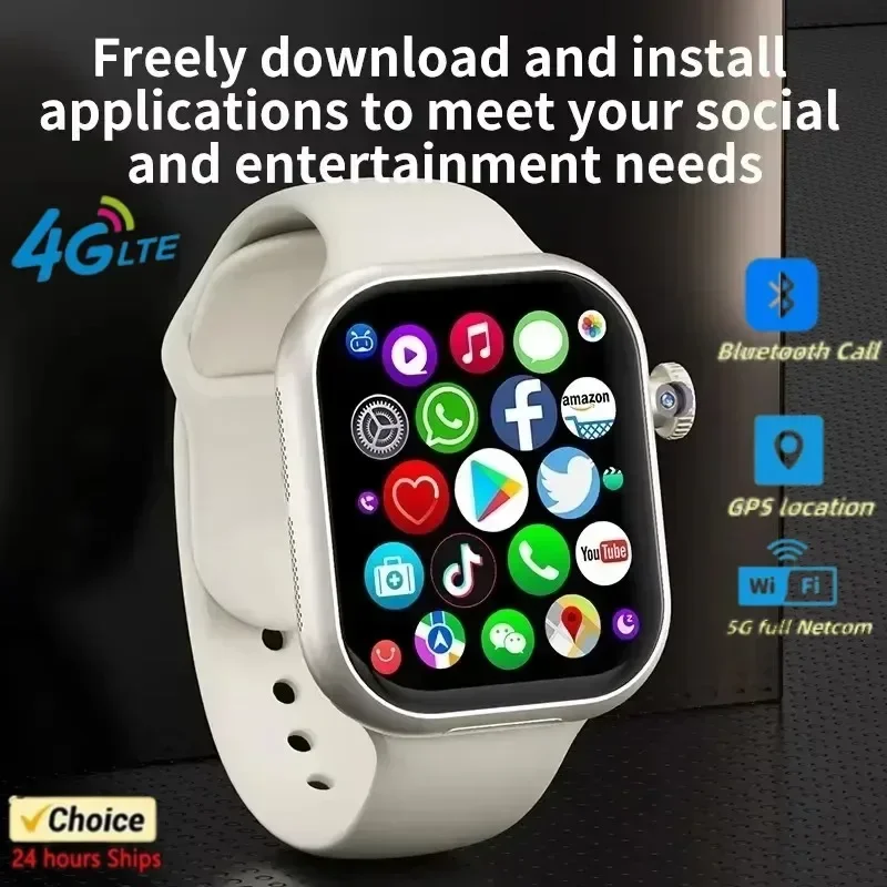 

VP29Smart Watches 5GSmartwatch с ОС Android 10.0 2,29 дюйма Amoled Вращающаяся камера GPS WIFI NFC Магазин Google Play