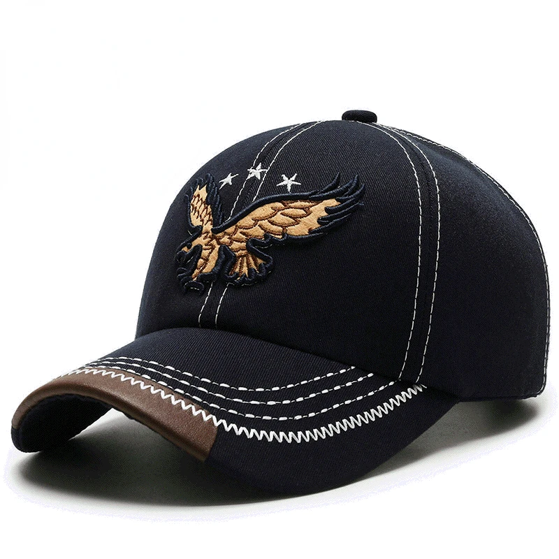 Creative Embroidered Eagle Baseball Cap Fashion Dad Hat Snapback Hat Unisex Sports Hat Sun Hat Visors