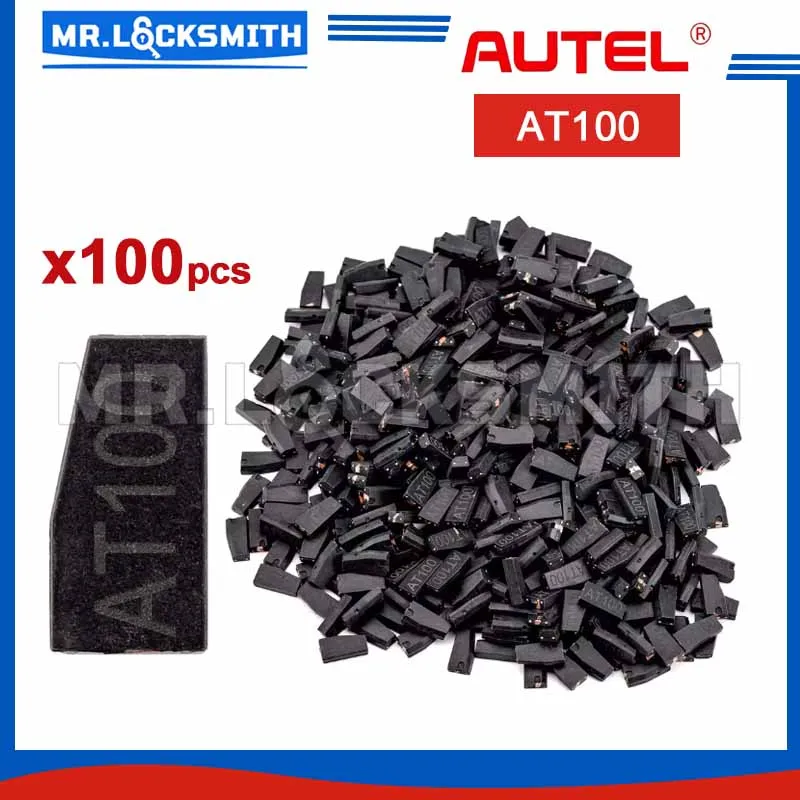 100PCS 2025 AUTEL AT100 Super Transponder Chip Compatible IM508S, IM608II, KM100, KM100E, IM608 PRO, IM608, IM508, IM1,IM2