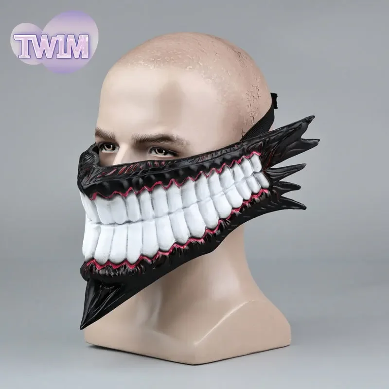 2025Hot Anime Dandadan Cosplay Ken Takakura Okarun Maskerade Teufel PVC Maske Halloween Monster Prop Zubehör Weihnachten Cos